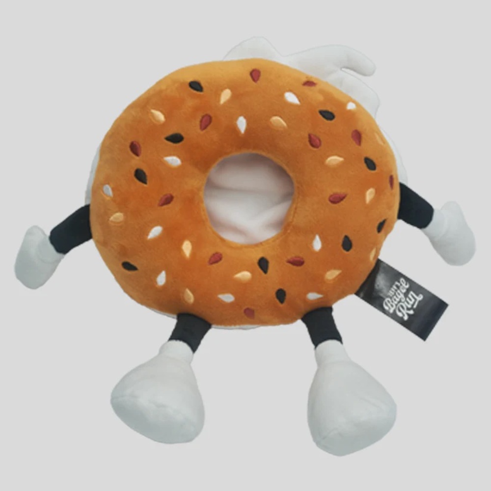 sold out! new jeff’s bagel run everything running bagel guy plushie orlando